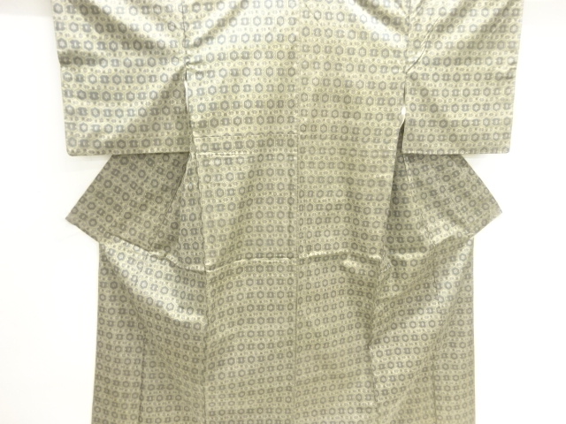 JAPANESE KIMONO / NISHIJIN OMESHI / WOVEN ABSTRACT PATTERN 